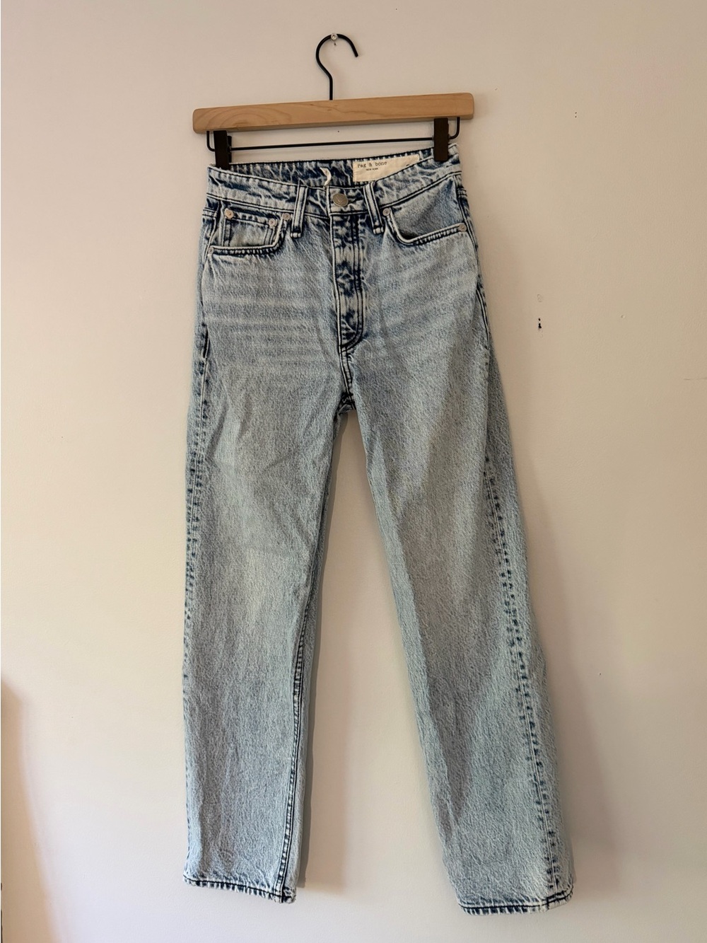 Rag & Bone Alex high rise ankle straight jeans